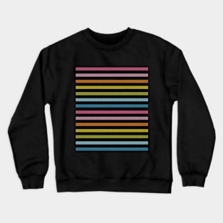 Pretty Rainbow Striped Multicolor Stripes Crewneck Sweatshirt